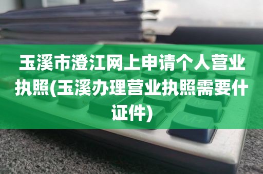 玉溪市澄江网上申请个人营业执照(玉溪办理营业执照需要什证件)