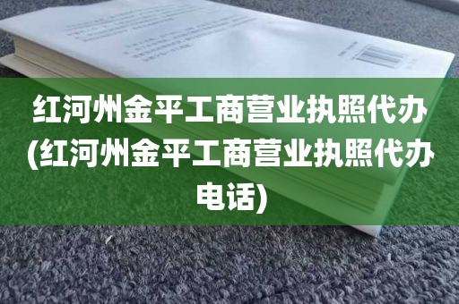 红河州金平工商营业执照代办(红河州金平工商营业执照代办电话)