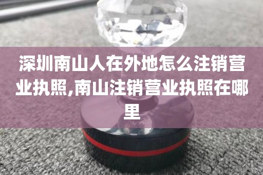 深圳南山人在外地怎么注销营业执照,南山注销营业执照在哪里