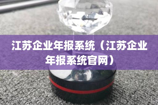 江苏企业年报系统（江苏企业年报系统官网）