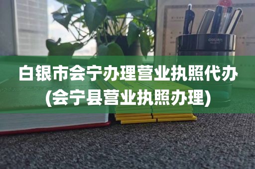 白银市会宁办理营业执照代办(会宁县营业执照办理)