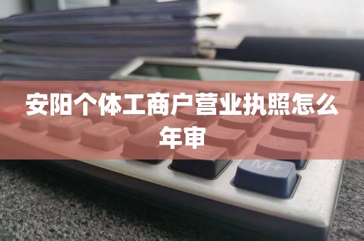 安阳个体工商户营业执照怎么年审