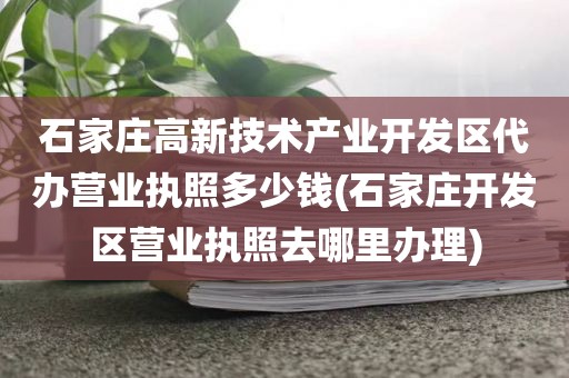 石家庄高新技术产业开发区代办营业执照多少钱(石家庄开发区营业执照去哪里办理)