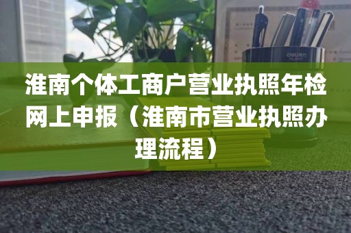 淮南个体工商户营业执照年检网上申报（淮南市营业执照办理流程）