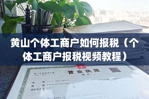 黄山个体工商户如何报税(个体工商户报税视频教程)