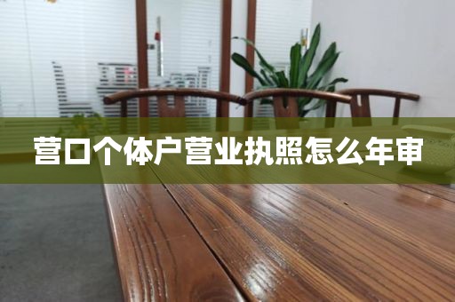 营口个体户营业执照怎么年审