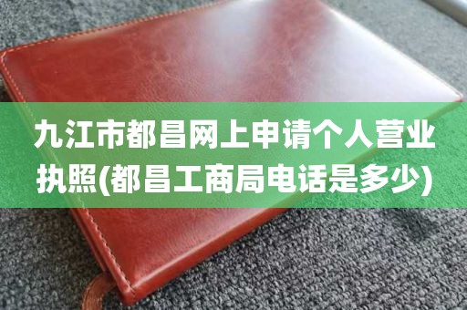 九江市都昌网上申请个人营业执照(都昌工商局电话是多少)