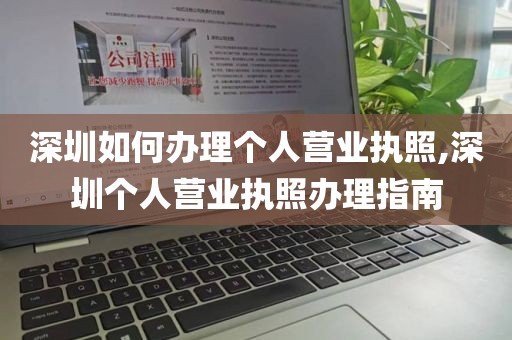 深圳如何办理个人营业执照,深圳个人营业执照办理指南
