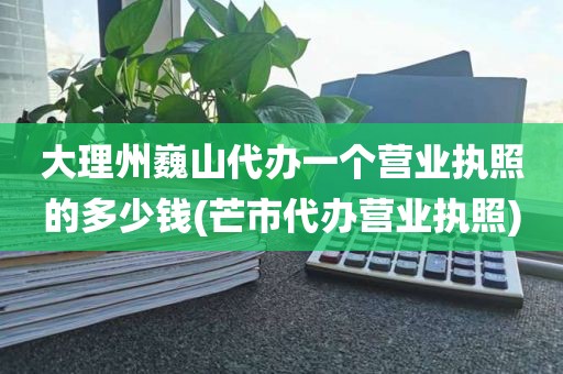 大理州巍山代办一个营业执照的多少钱(芒市代办营业执照)