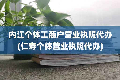 内江个体工商户营业执照代办(仁寿个体营业执照代办)