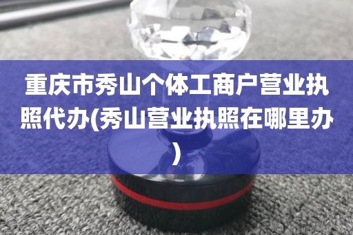 重庆市秀山个体工商户营业执照代办(秀山营业执照在哪里办)