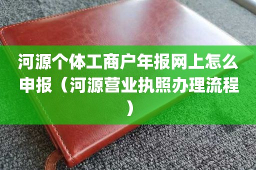 河源个体工商户年报网上怎么申报（河源营业执照办理流程）