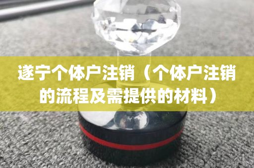 遂宁个体户注销（个体户注销的流程及需提供的材料）