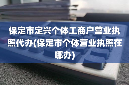 保定市定兴个体工商户营业执照代办(保定市个体营业执照在哪办)