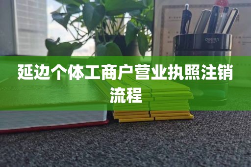 延边个体工商户营业执照注销流程