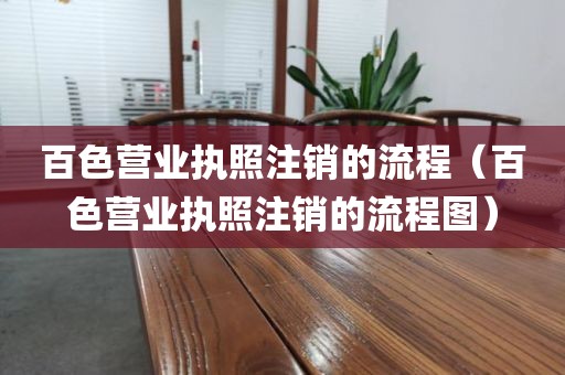 百色营业执照注销的流程（百色营业执照注销的流程图）