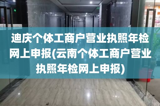 迪庆个体工商户营业执照年检网上申报(云南个体工商户营业执照年检网上申报)