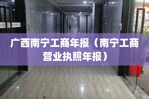广西南宁工商年报(南宁工商营业执照年报)