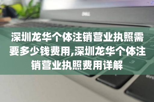深圳龙华个体注销营业执照需要多少钱费用,深圳龙华个体注销营业执照费用详解