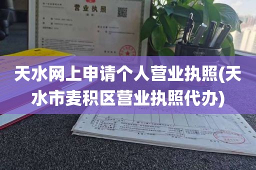 天水网上申请个人营业执照(天水市麦积区营业执照代办)