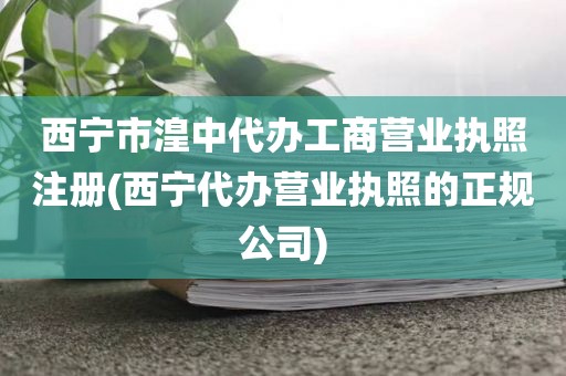 西宁市湟中代办工商营业执照注册(西宁代办营业执照的正规公司)