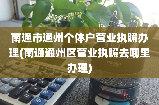 南通市通州个体户营业执照办理(南通通州区营业执照去哪里办理)