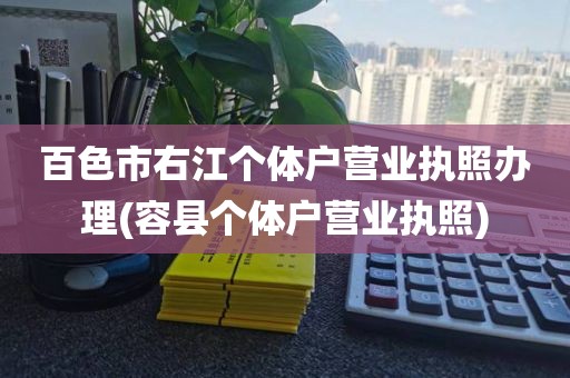 百色市右江个体户营业执照办理(容县个体户营业执照)