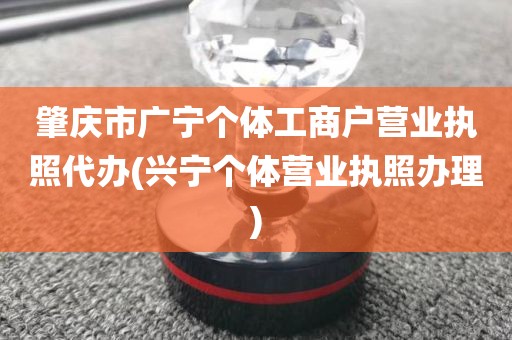 肇庆市广宁个体工商户营业执照代办(兴宁个体营业执照办理)