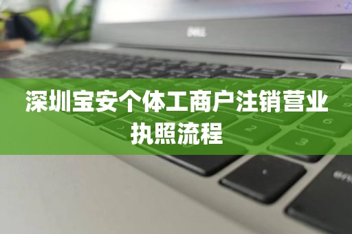深圳宝安个体工商户注销营业执照流程