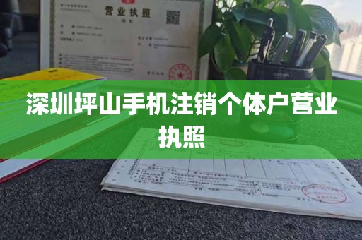 深圳坪山手机注销个体户营业执照