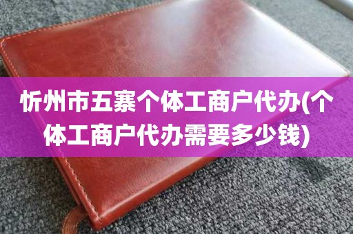 忻州市五寨个体工商户代办(个体工商户代办需要多少钱)