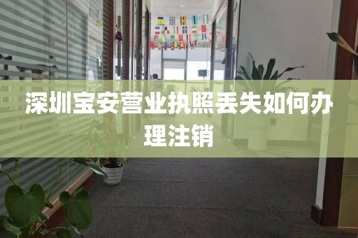 深圳宝安营业执照丢失如何办理注销