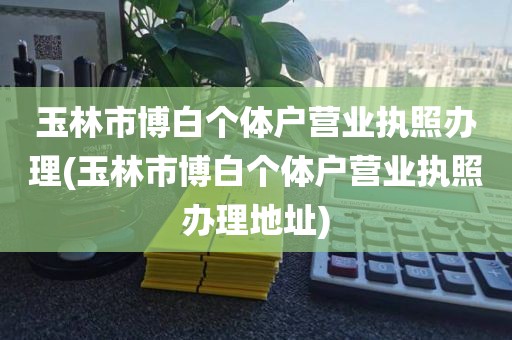 玉林市博白个体户营业执照办理(玉林市博白个体户营业执照办理地址)