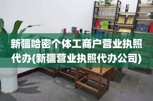 新疆哈密个体工商户营业执照代办(新疆营业执照代办公司)
