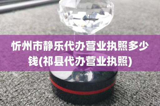 忻州市静乐代办营业执照多少钱(祁县代办营业执照)