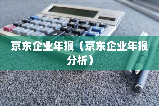 京东企业年报（京东企业年报分析）