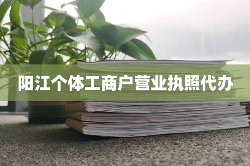 阳江个体工商户营业执照代办