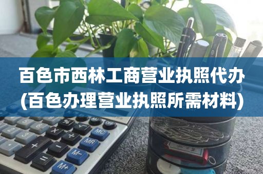 百色市西林工商营业执照代办(百色办理营业执照所需材料)