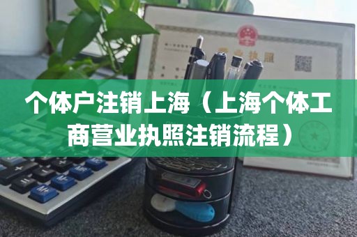 个体户注销上海（上海个体工商营业执照注销流程）