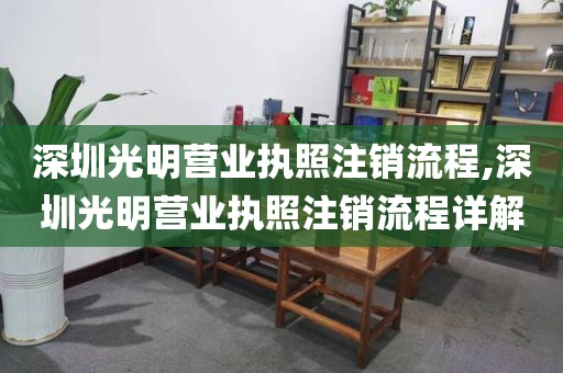 深圳光明营业执照注销流程,深圳光明营业执照注销流程详解