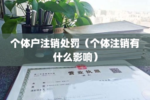个体户注销处罚（个体注销有什么影响）