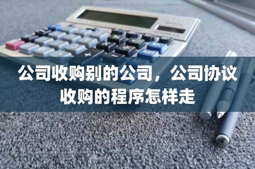 公司收购别的公司，公司协议收购的程序怎样走
