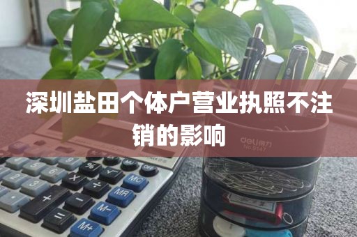 深圳盐田个体户营业执照不注销的影响