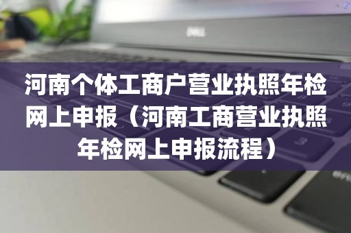 河南个体工商户营业执照年检网上申报（河南工商营业执照年检网上申报流程）