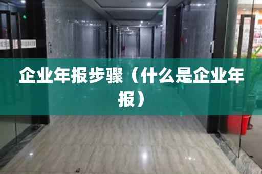 企业年报步骤（什么是企业年报）