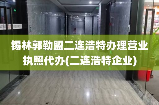 锡林郭勒盟二连浩特办理营业执照代办(二连浩特企业)
