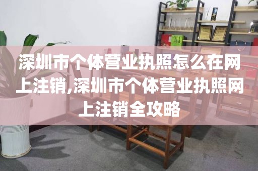 深圳市个体营业执照怎么在网上注销,深圳市个体营业执照网上注销全攻略