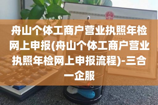 舟山个体工商户营业执照年检网上申报(舟山个体工商户营业执照年检网上申报流程)-三合一企服