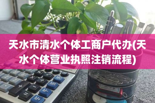 天水市清水个体工商户代办(天水个体营业执照注销流程)