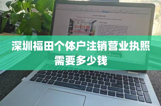 深圳福田个体户注销营业执照需要多少钱